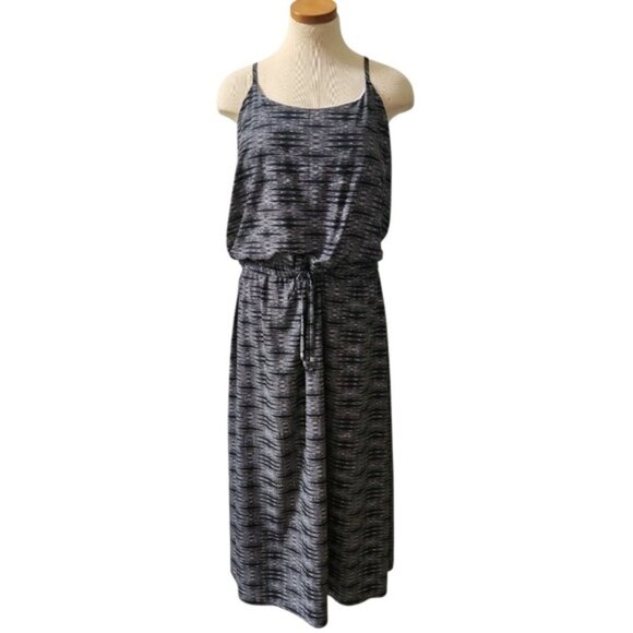 Athleta Ariel Novella Dress Maxi Outdoors Active Lightweight Cinch Waist Size 14 - Picture 1 of 12
